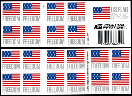 2023 New Flag Forever Stamp Sheets Stamp Booklets