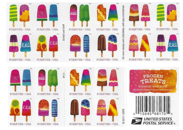 Frozen Treats 2018 Forever Stamps Sheets Stamp Booklets