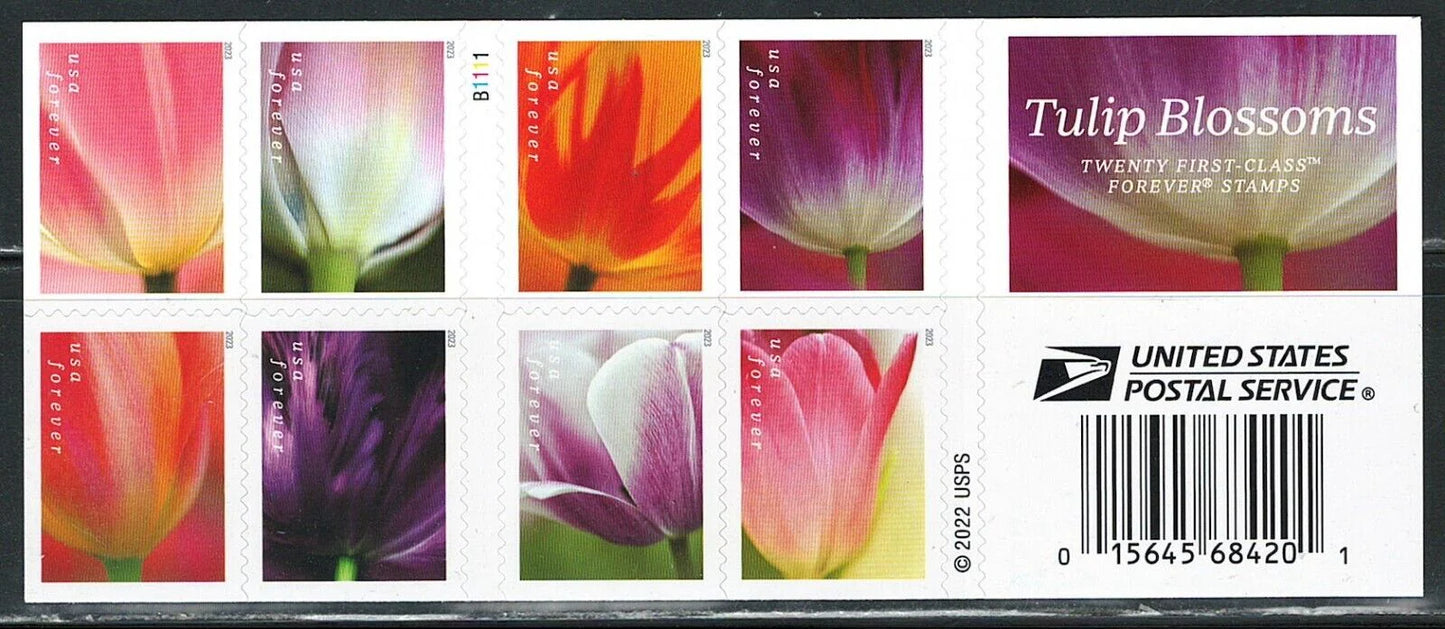 Tulip Blossoms 2022 Forever Stamps Sheets Stamp Booklets