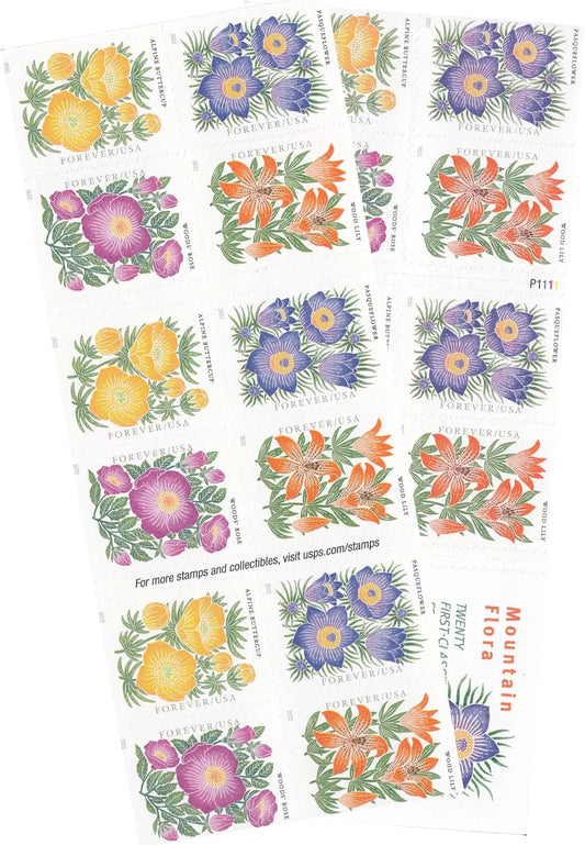 Mountain Flora 2021 Forever Stamps Sheets Stamp Booklets