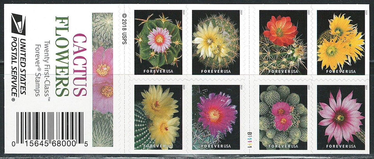 Cactus Flowers 2018 Forever Stamps Sheets Stamp Booklets